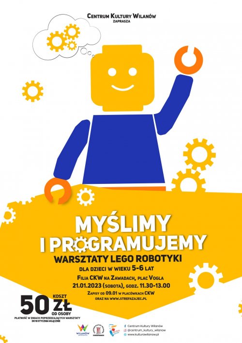 Myślimy i programujemy - warsztaty lego robotyki dla dzieci 5-6 lat