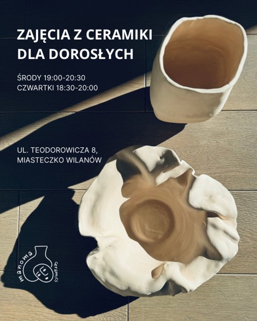 Cykliczne zajęcia ceramiczne dla dorosłych