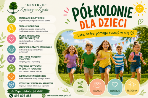 Półkolonie rozwojowe z Centrum Zmiany w Życiu