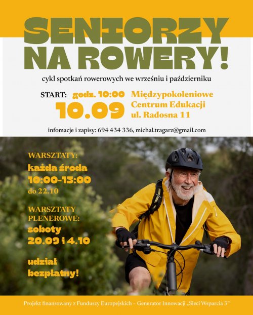 Seniorzy na rowery!