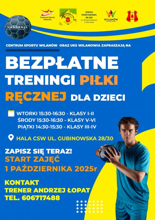 Bezpłatne treningi piłki ręcznej