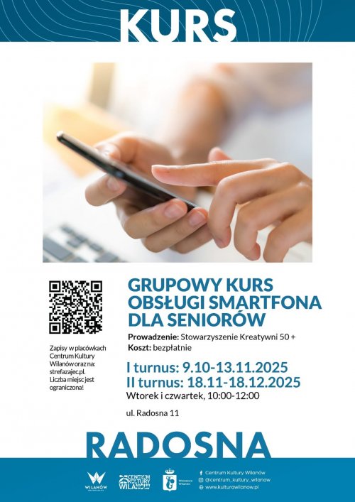 Kurs obsługi smartfona dla seniorów