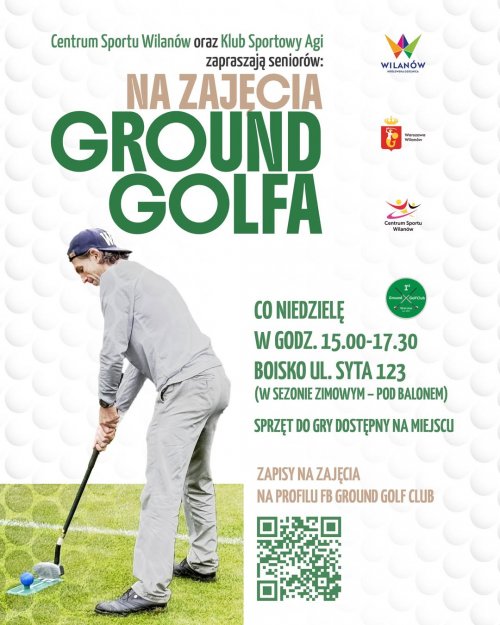 Cotygodniowe treningi Ground Golfa w Wilanowie