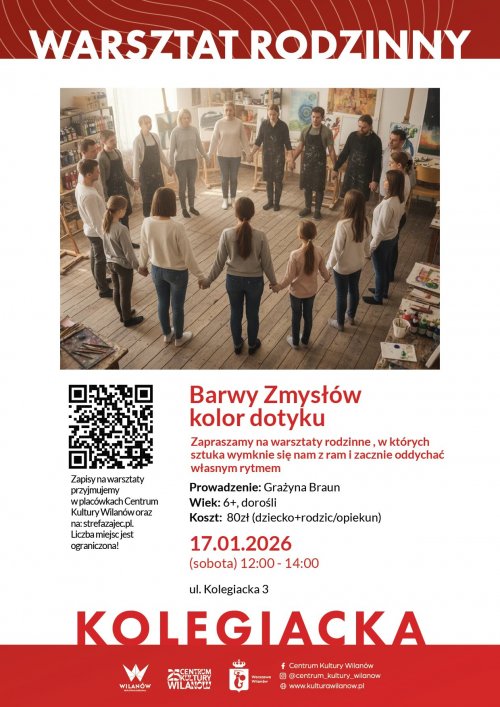 Warsztat rodzinny: Barwy zmysłów - kolor dotyku