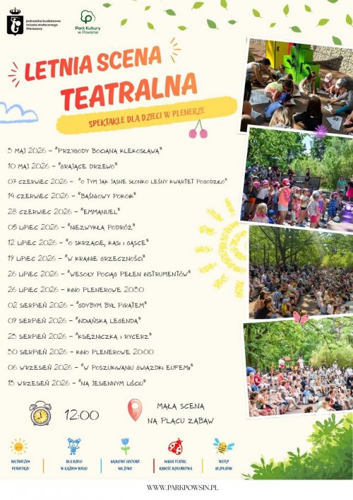 Letnia Scena Teatralna - spektakle dla dzieci w plenerze