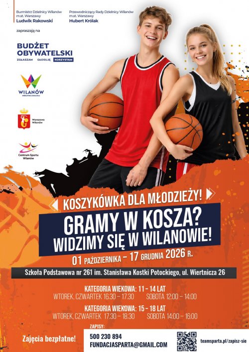 Jesienią znów gramy w kosza. Bezpłatne treningi dla młodzieży