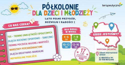PÓŁKOLONIE Z TUS, DLA DZIECI I MŁODZIEŻY- WILANÓW 2026