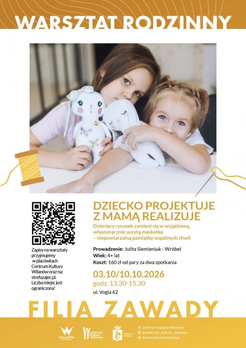 „Dziecko projektuje – z mamą realizuje” – warsztat rodzinny