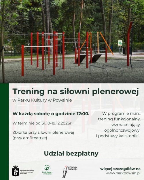 Treningi na siłowni plenerowej