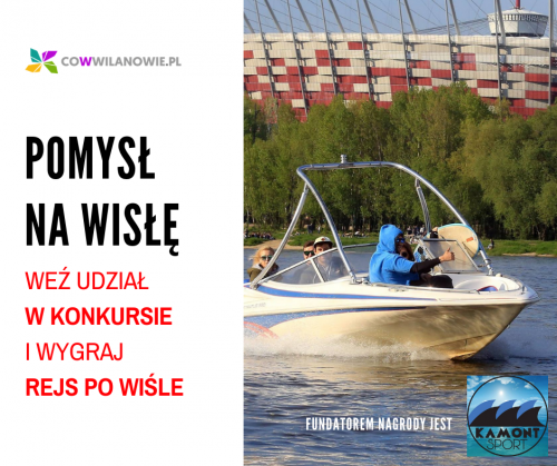 Wygraj godzinny rejs po Wiśle z Kamont Sport