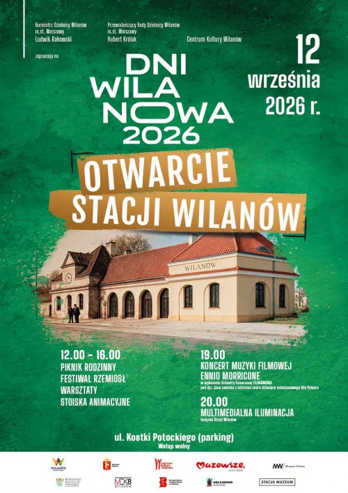 Dni Wilanowa 2026 - Dzień drugi - otwarcie Stacji Wilanów
