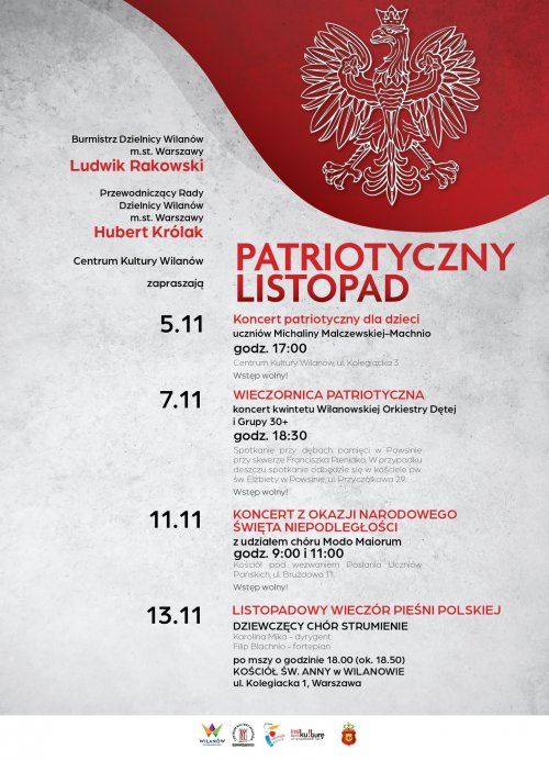 Patriotyczny listopad - koncerty