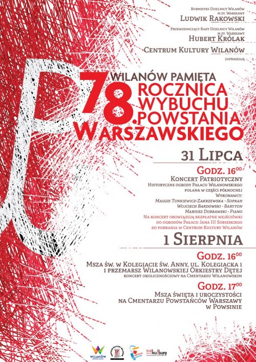 78. rocznica wybuchu Powstania Warszawskiego