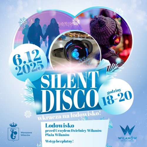 Silent disco na lodowisku