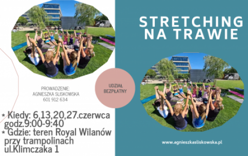 Stretching na trawie