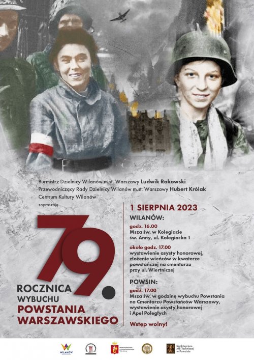 Uroczystości upamiętniające 79. rocznicę wybuchu Powstania Warszawskiego