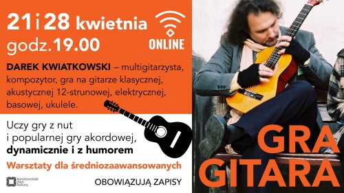 Warsztaty gitarowe z Konstancińskim Domem Kultury dla średniozaawansowanych