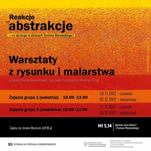 „Reakcje na abstrakcje” – warsztaty z rysunku