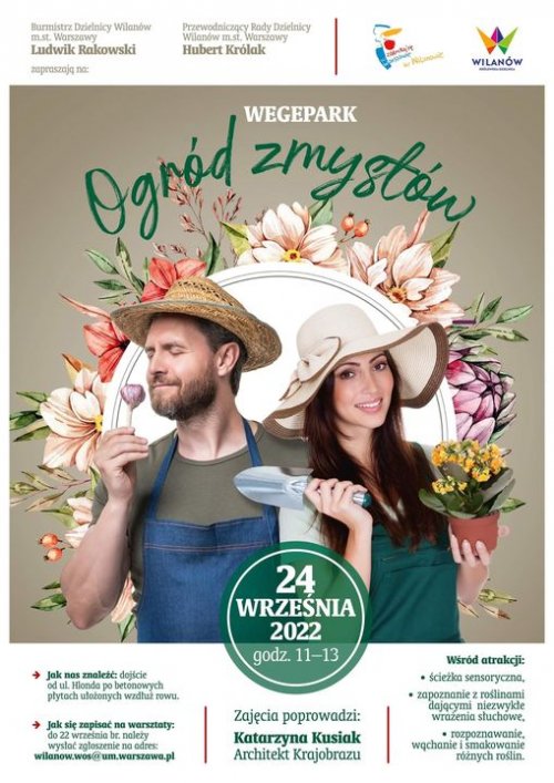 Warsztaty w Wege Parku - „Ogród Zmysłów”