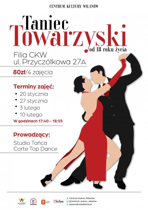Taniec towarzyski - warsztaty dla dorosłych