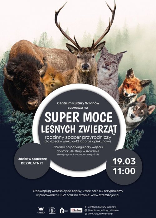 Super moce leśnych zwierząt - rodzinny spacer przyrodniczy