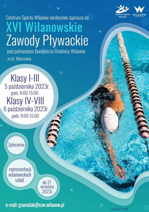 XVI Wilanowskie Zawody Pływackie 