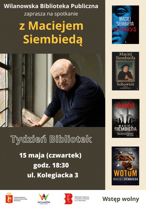 Literacki czwartek z Maciejem Siembiedą