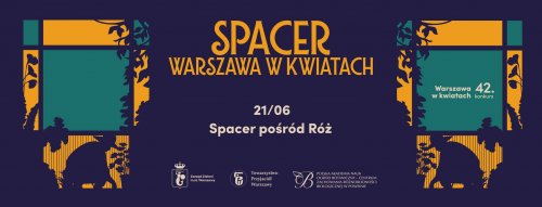 Spacer pośród róż