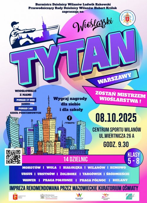 Wioślarski Tytan Warszawy - eliminacje dla dzielnicy Wilanów