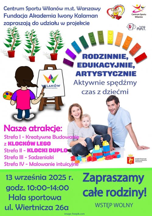 Piknik edukacyjny z klockami Lego