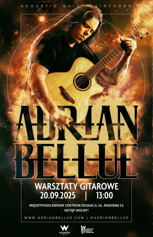 Darmowe warsztaty gitarowe z Adrianem Bellue