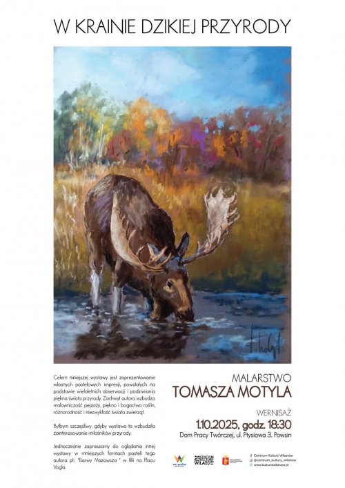 „W krainie dzikiej przyrody” – wystawa prac Tomasza Motyla