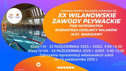 XX Wilanowskie Zawody Pływackie pod Patronatem Burmistrza Dzielnicy Wilanów
