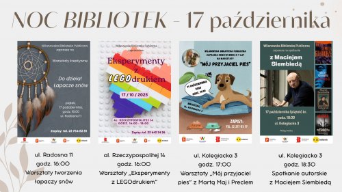 Noc Bibliotek w Wilanowie