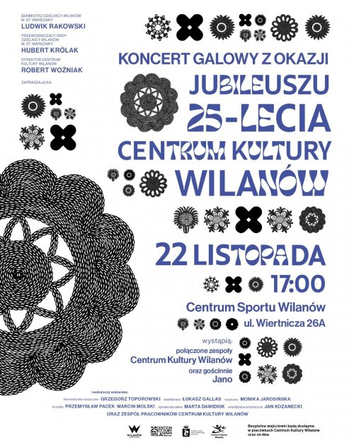 Koncert Galowy z okazji Jubileuszu 25-lecia Centrum Kultury Wilanów