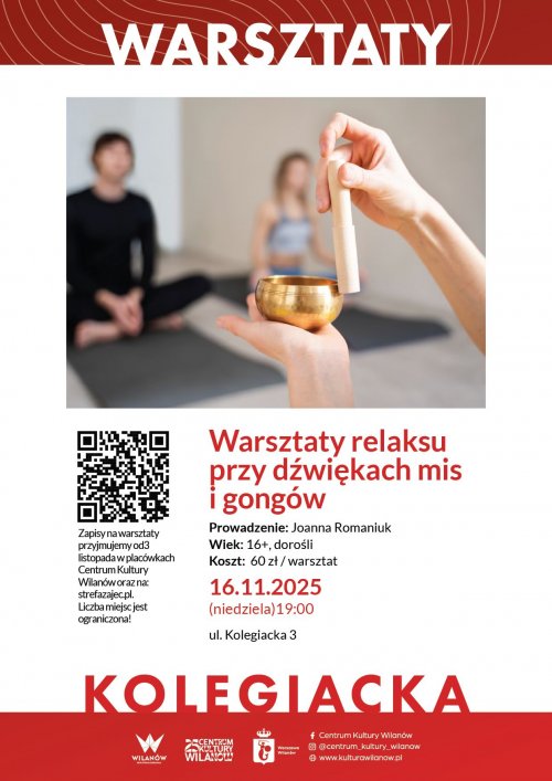 Warsztaty relaksu przy dźwiękach mis i gongów
