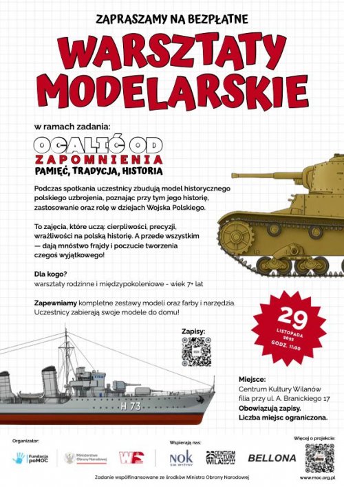 Bezpłatne warsztaty modelarskie