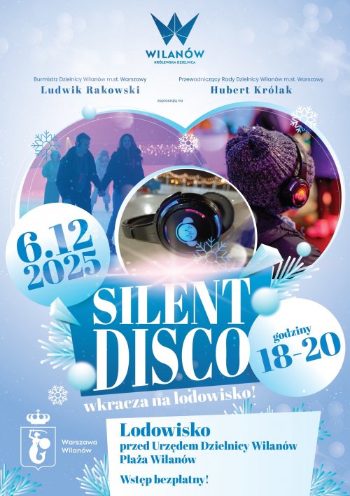 Silent disco na lodowisku