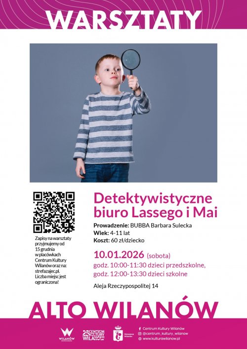 Warsztaty detektywistyczne - biuro Lassego i Mai