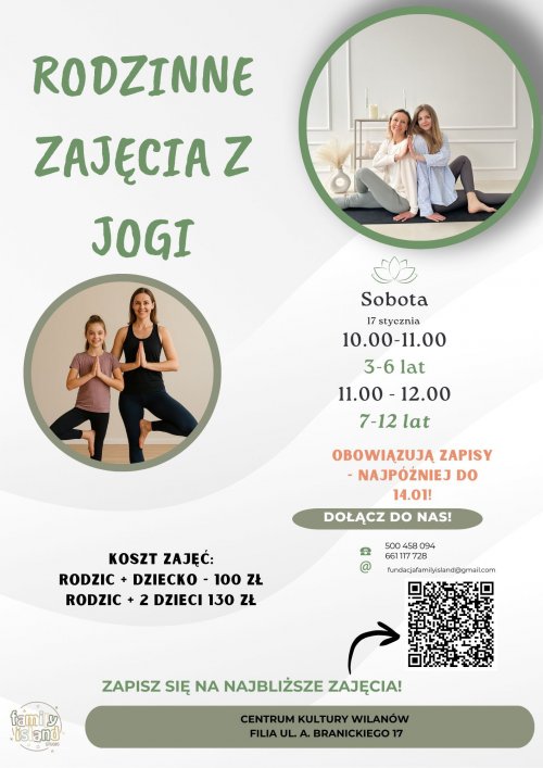 Rodzinne zajęcia z Jogi