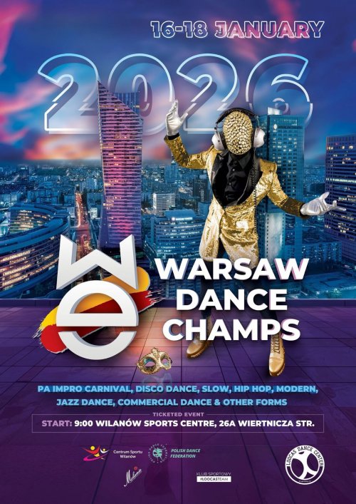 Warsaw Dance Champs 2026 w Centrum Sportu Wilanów
