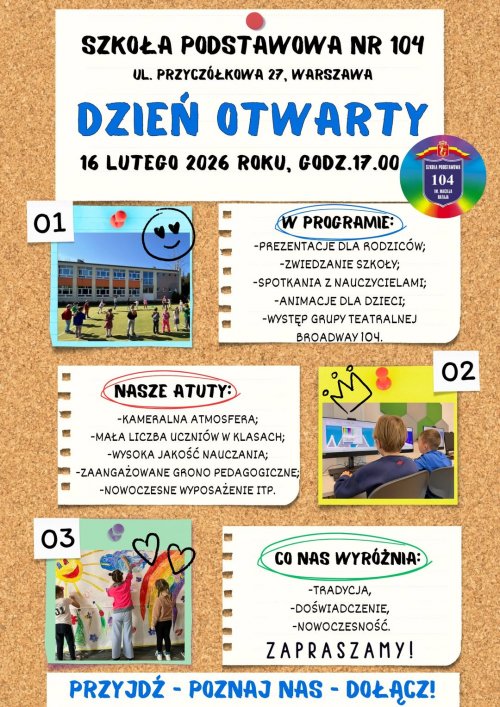 Dzień otwarty w Szkole Podstawowej nr 104