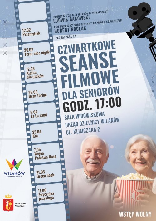 Czwartkowe Seanse Filmowe dla Seniorów