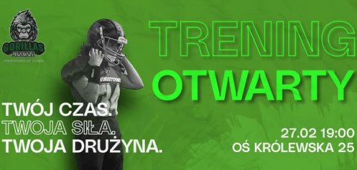 Trening otwarty drużyny futbolu amerykańskiego kobiet