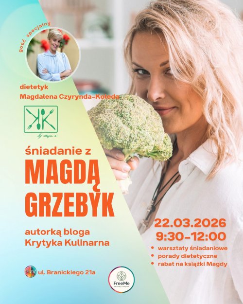 Spotkanie z Magdą Grzebyk autorką bloga Krytyka Kulinarna