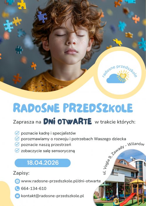 Dni Otwarte w Radosnym Przedszkolu w Wilanowie