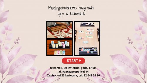 Międzypokoleniowe rozgrywki gry w Rummikub