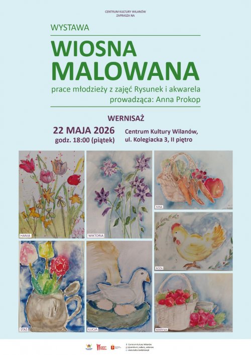 Wernisaż prac uczestników zajęć dla młodzieży 