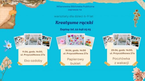 Warsztaty dla dzieci 6-9 lat 