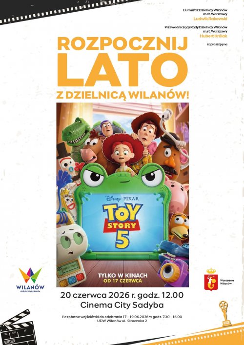 Rozpocznij Lato z Dzielnicą Wilanów - kino